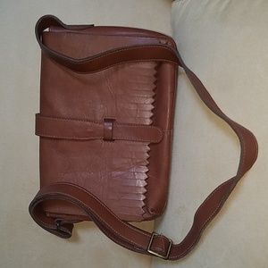 Tan/rust leather crossbody